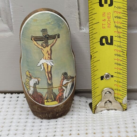 Matryoshka Nesting Dolls 5 Set Life of Jesus Christ Nativity Russian 7" SIGNED - Picture 9 of 13